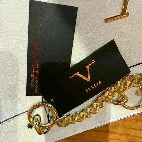 Versace Leather & Chain Tote from Saks work computer luxury office bag school - Picture 5 of 6